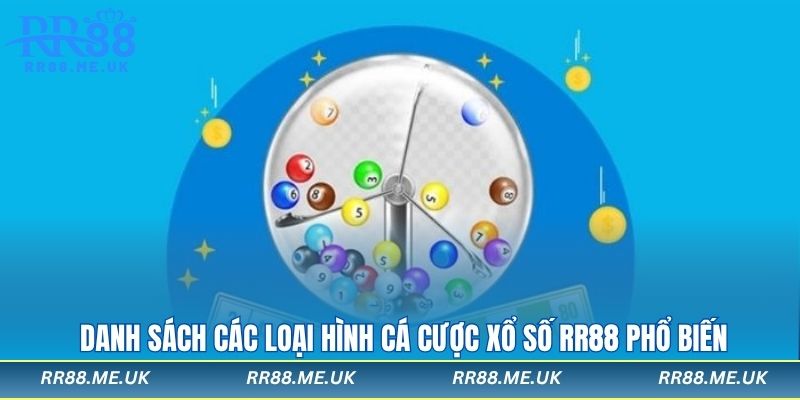 Danh sách các loại hình cá cược xổ số rr88 phổ biến